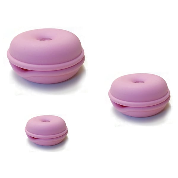 Cable Turtle Organizer 3pc Set- Mini, Small, Large- Pink